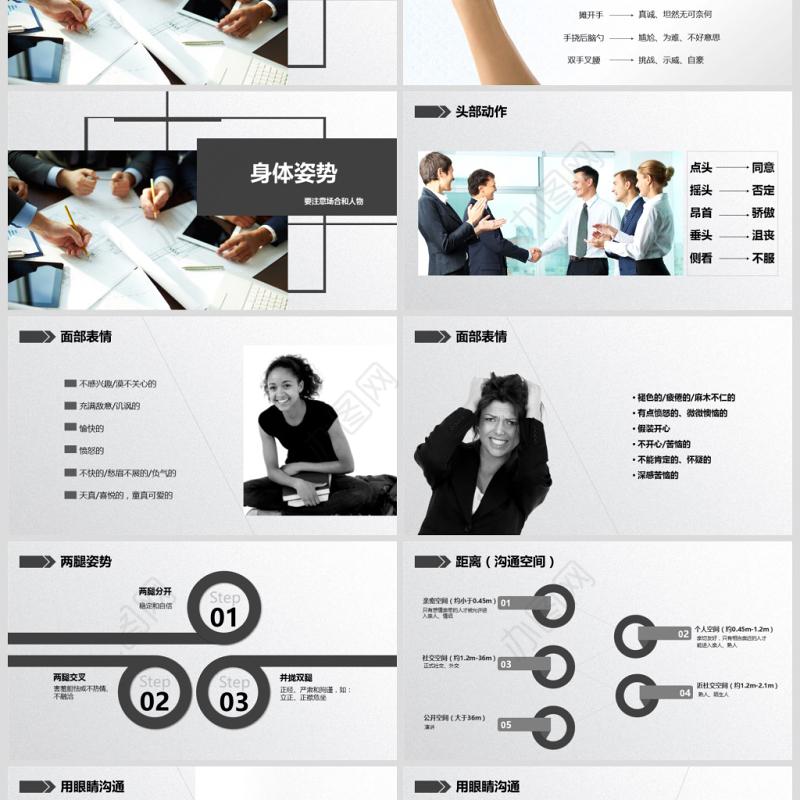 有效沟通技巧企业管理入职培训PPT模板