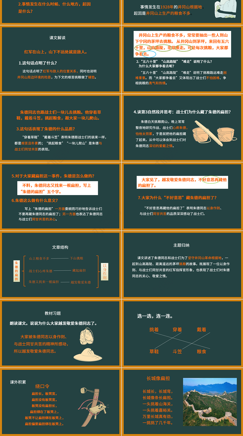 2022朱德的扁担PPT课文第16课小学二年级语文上册部编人教版教学课件