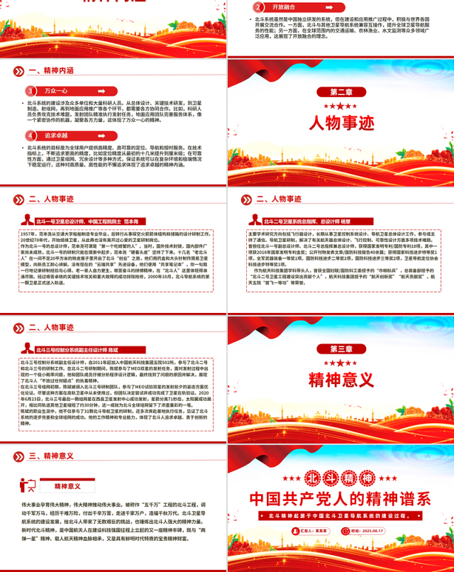 北斗精神解读PPT中国共产党人的精神谱系党课下载