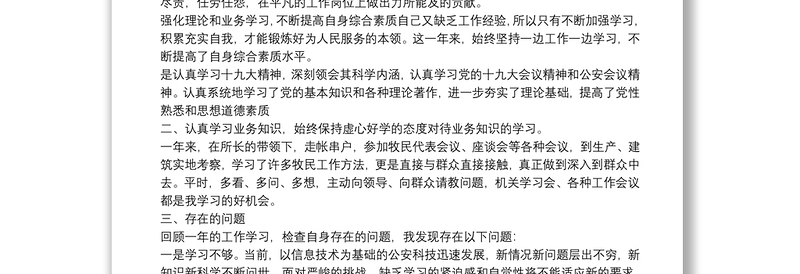 辅警年度个人工作总结热门范文精选三篇