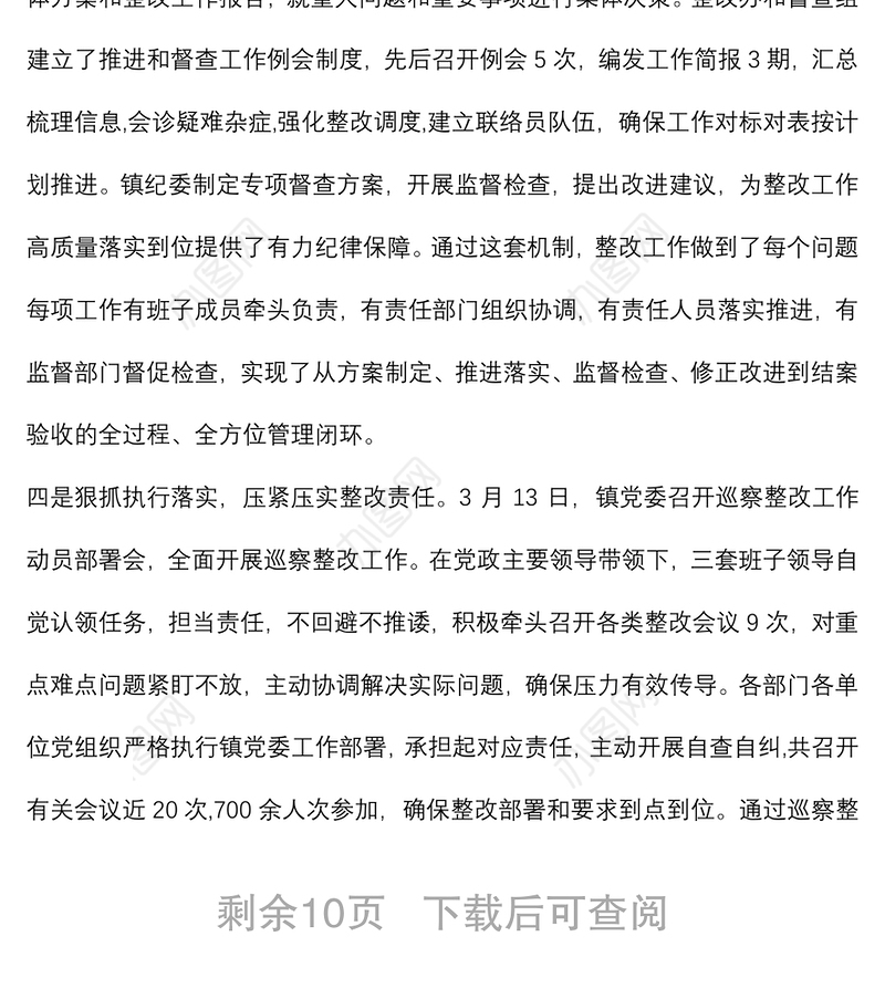 XX镇常规巡查情况汇报