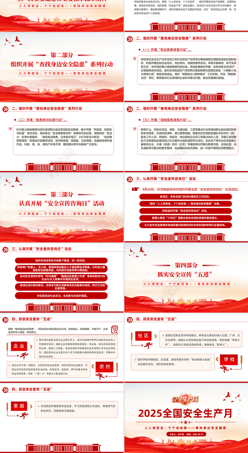 2025全国安全生产月安全生产知识教育培训PPT课件下载