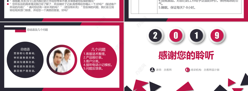 电话客服培训PPT模板