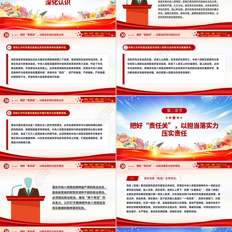2025年七一建党节党课PPT精美大气把好“五关”用好“五力课件
