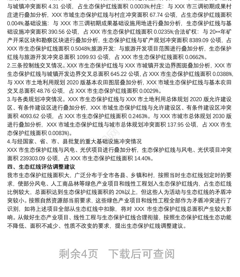 生态保护红线 生态保护红线评估调整的调查研究报告