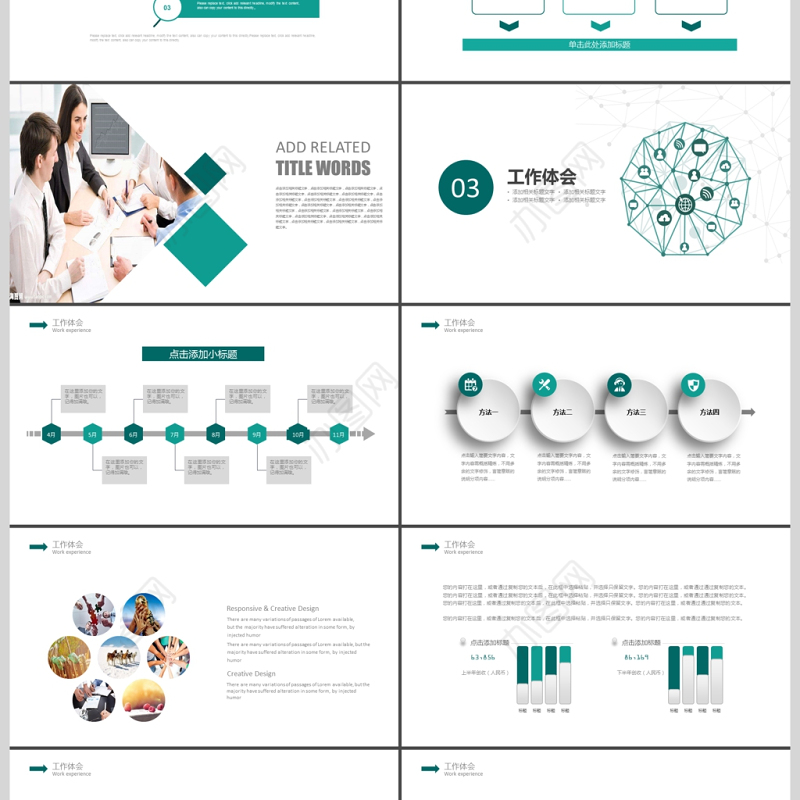 2019墨绿色科技商业计划书PPT模板