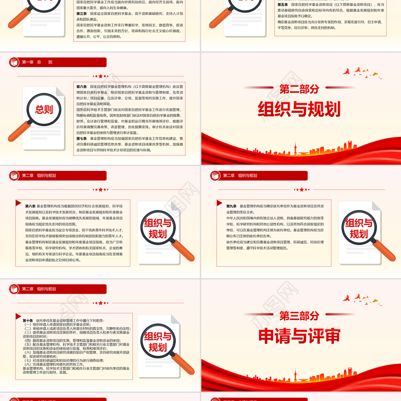 2024《国家自然科学基金条例》PPT简洁风法律法规课件下载