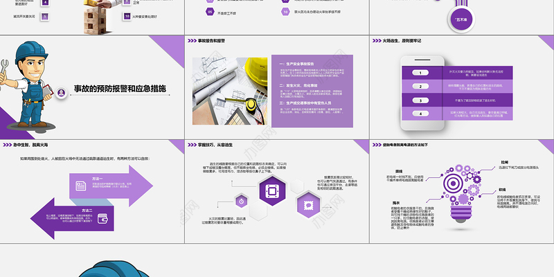 框架完整实用企业安全管理培训PPT模板
