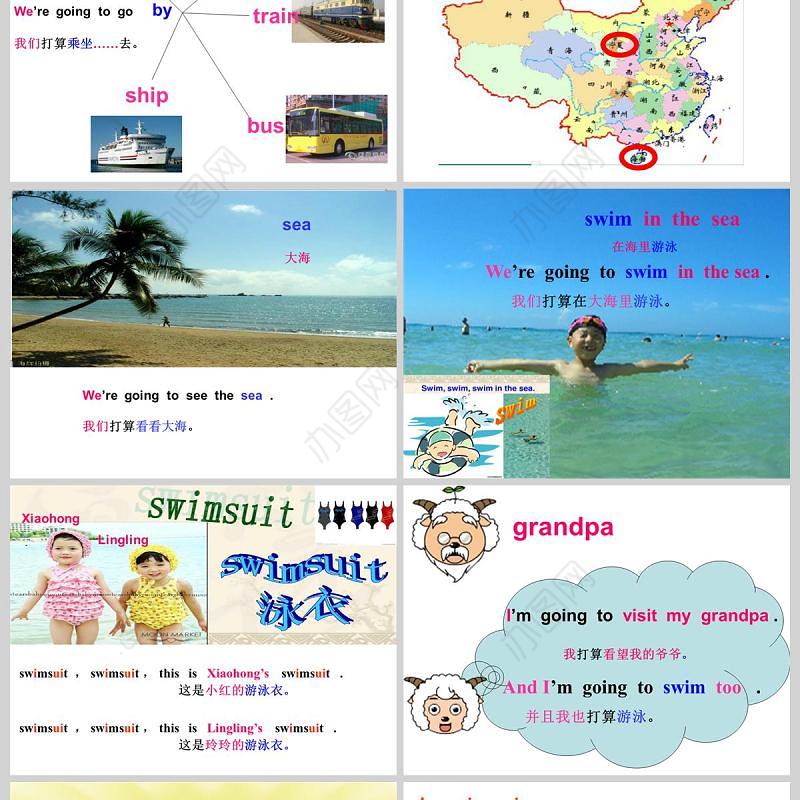  We are going to visit Hainan 英语课件PPT模板