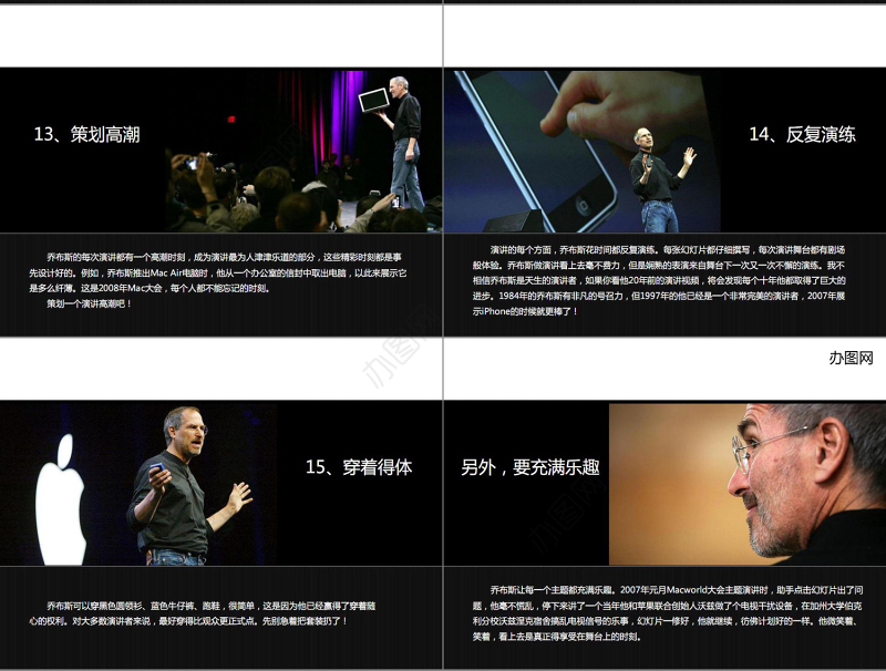 乔布斯演讲15个秘决幻灯片