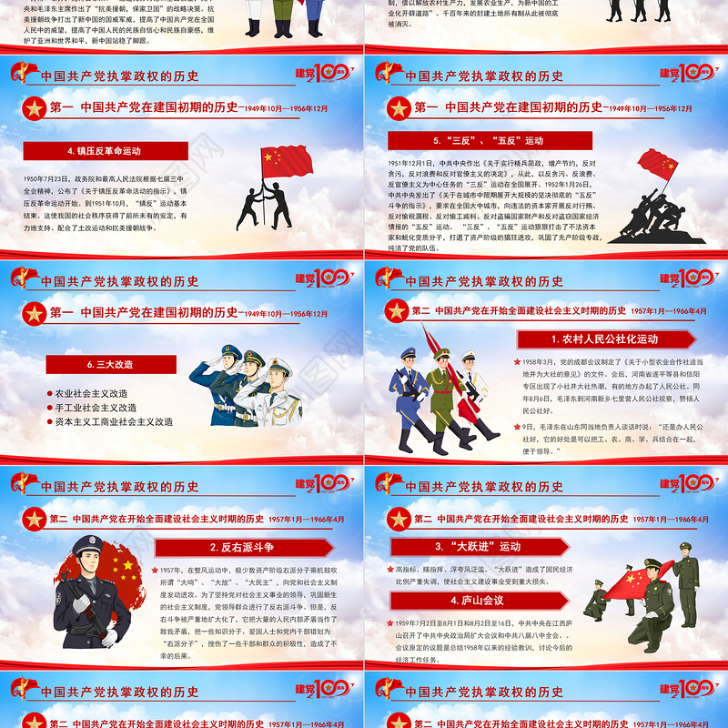 2021党史专题讲座七一建党节PPT庆祝中国共产党成立100周年