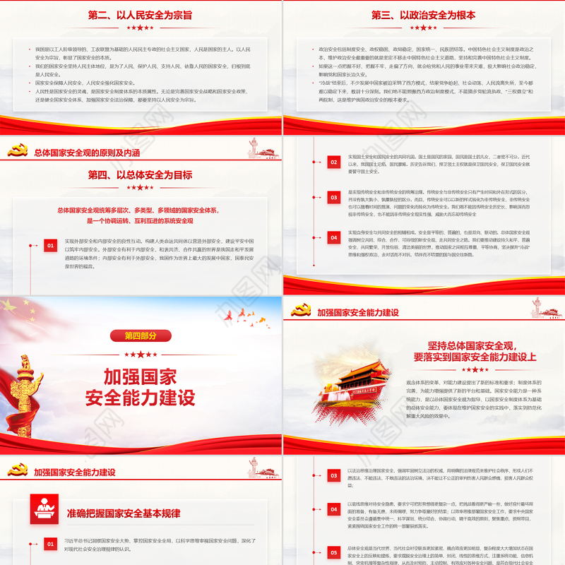 原创坚持总体国家安全观加强国家安全能力建设ppt-版权可商用