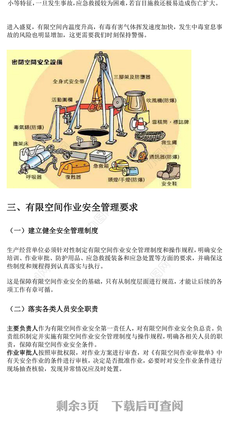 2025全国安全生产月宣讲教育之有限空间作业安全要点PPT课件下载(讲稿)