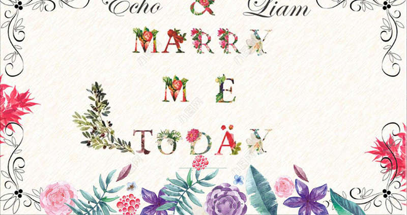 欧式花纹求婚订婚婚礼结婚纪念PPT模板