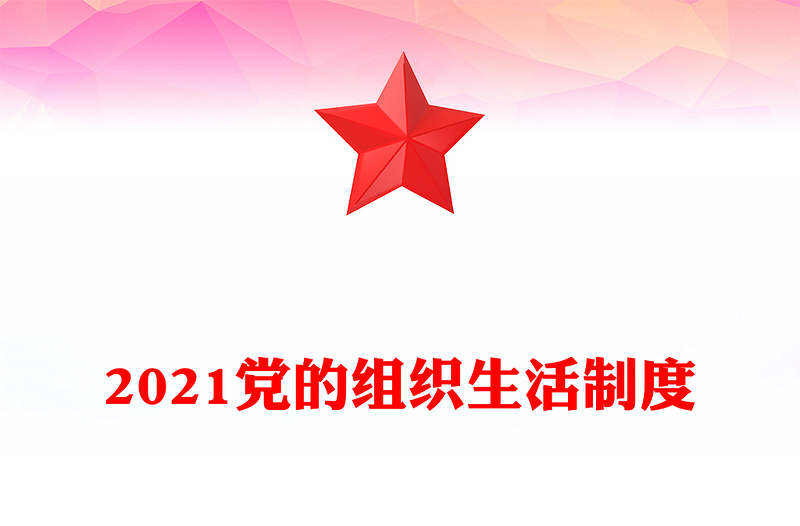 2021党的组织生活制度