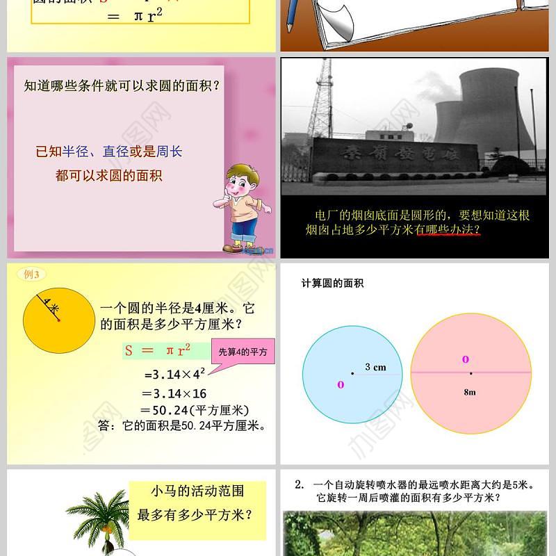  圆的面积数学课件PPT模板