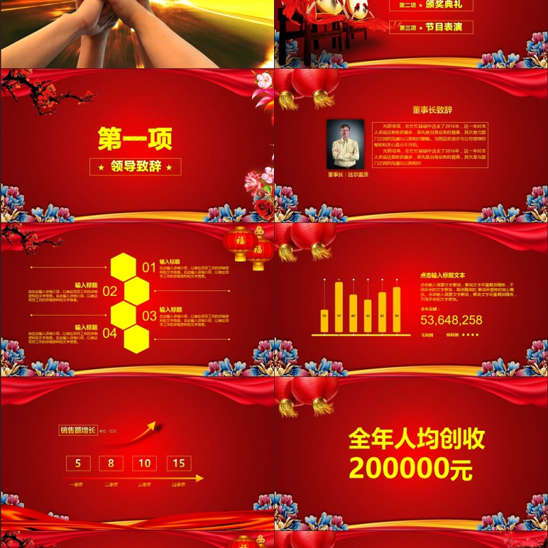 2017鸡年员工誓师动员大会年会PPT