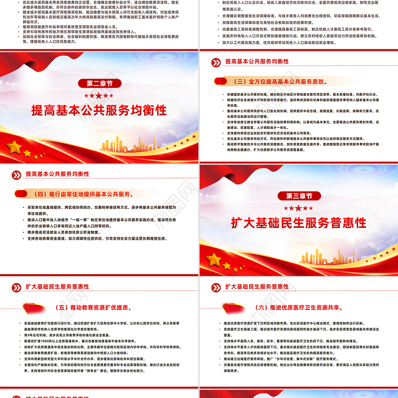 红色党政风关于进一步保障和改善民生着力解决群众急难愁盼的意见PP