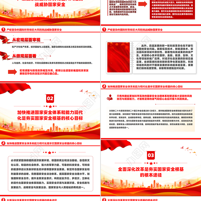 国家安全是中国式现代化行稳致远的重要基础PPT党建风正确把握重大国家安全问题课件