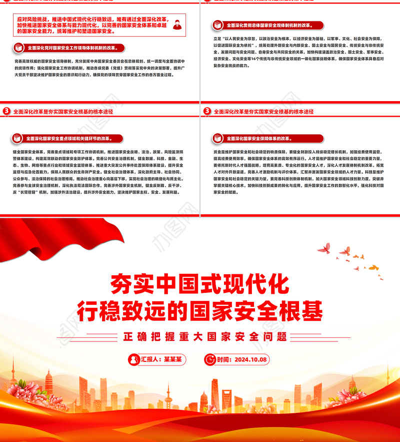 国家安全是中国式现代化行稳致远的重要基础PPT党建风正确把握重大国家安全问题课件