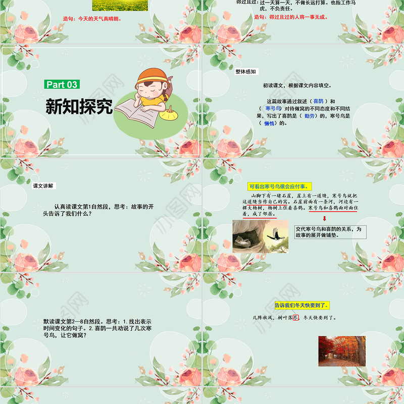 2022寒号鸟PPT课文第13课小学二年级语文上册部编人教版教学课件