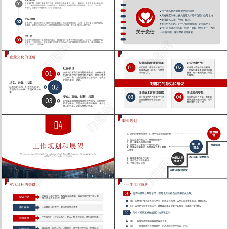 岗位竞聘竞选PPT模板