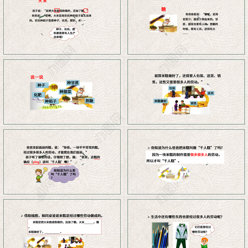 2022千人糕PPT课文第6课小学二年级语文下册部编人教版教学课件