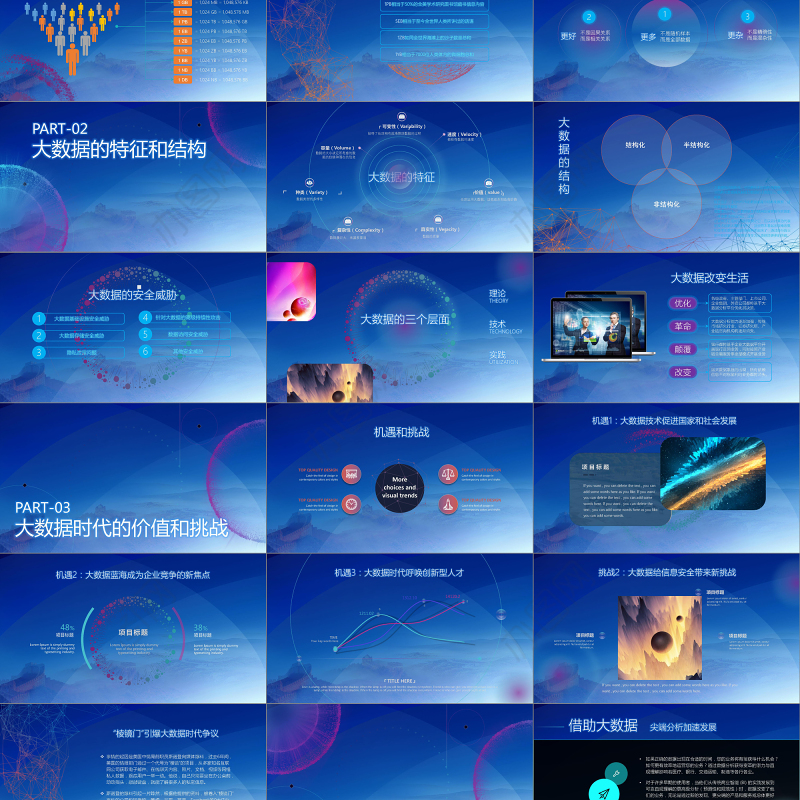 2019大数据云计算PPT模板