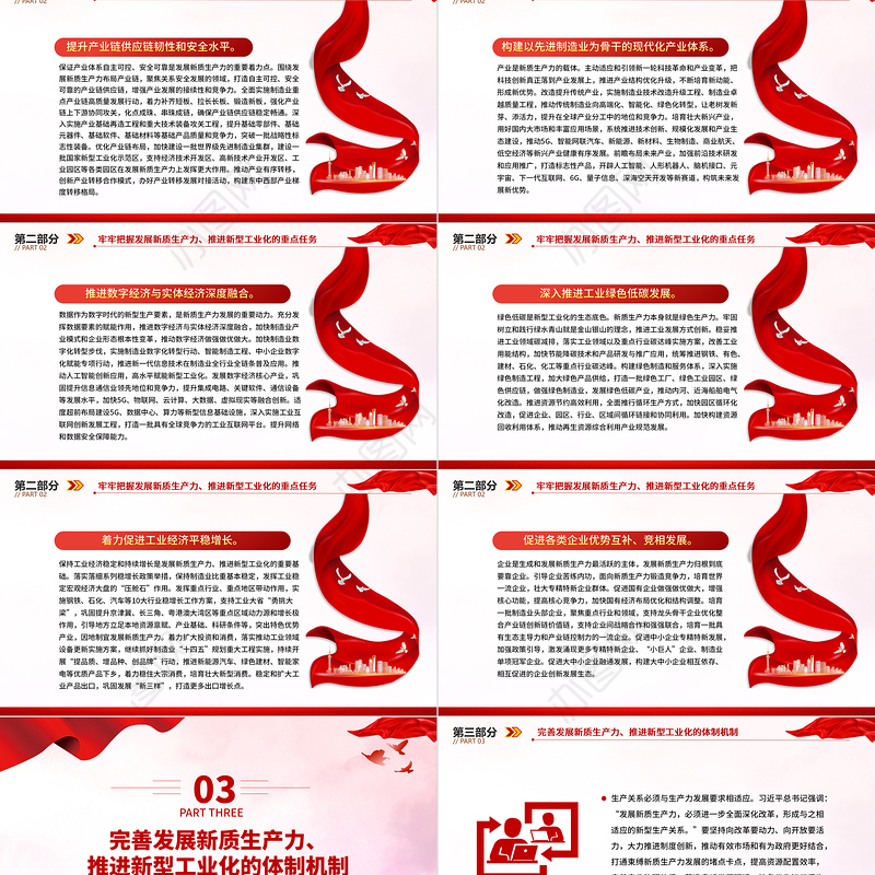 全力加快发展新质生产力推进新型工业化PPT党建风深入学习新质生产力课件