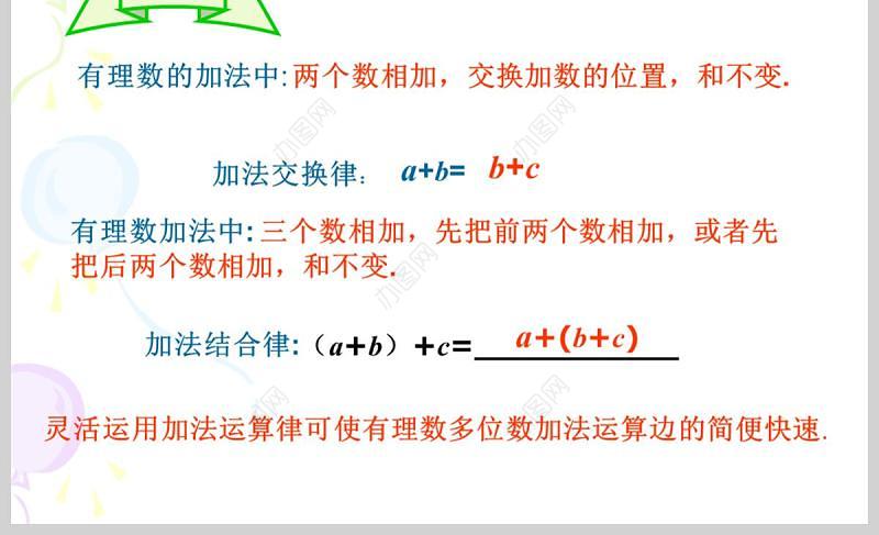  义务教育课程标准实验教科书七年级上册第一章有理数有理数加法PPT模板