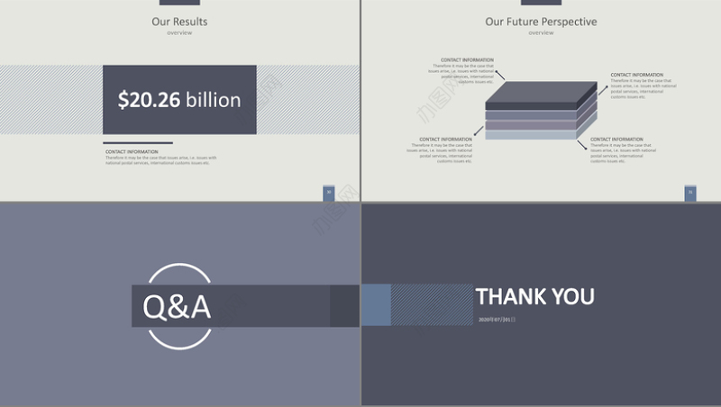 高质量商务典藏商务汇报PPT模板