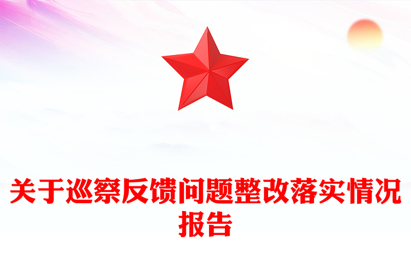 关于巡察反馈问题整改落实情况报告