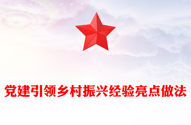 党建引领乡村振兴经验亮点做法