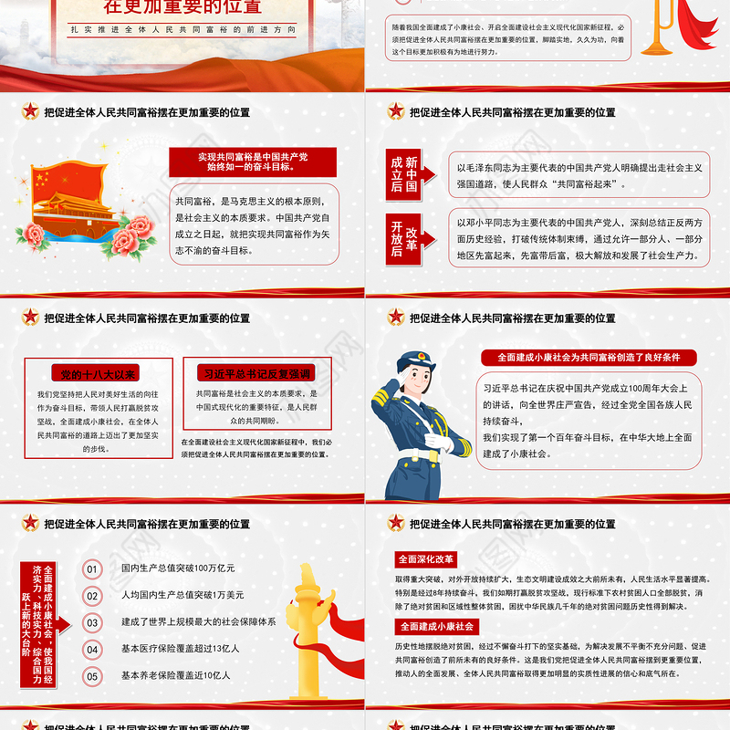 2021沿着中国式现代化道路走向共同富裕PPT扎实推进全体人民共同富裕党课课件