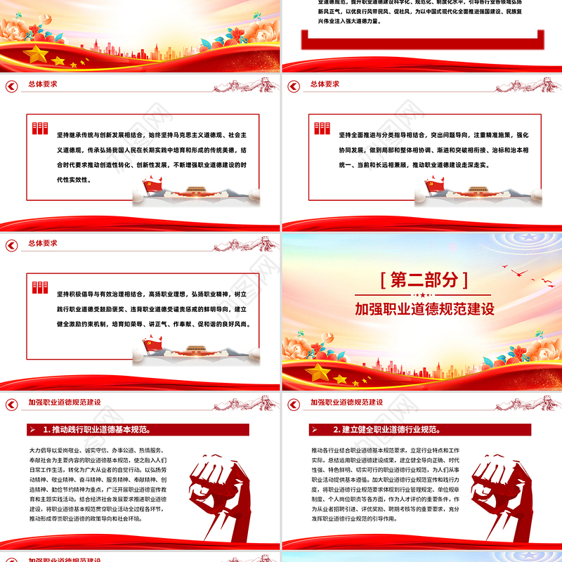 《新时代职业道德建设实施纲要》全文PPT课件