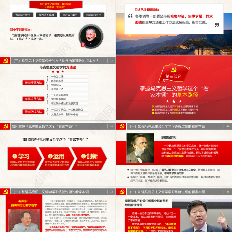 原创马克思主义哲学唯物辩证法党课学习PPT