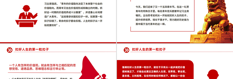 扣好人生的第一粒扣子PPT部队官兵思想教育党课