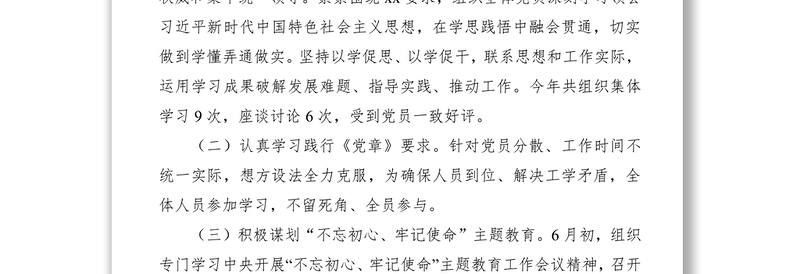 “两新”党支部2019年党建工作总结