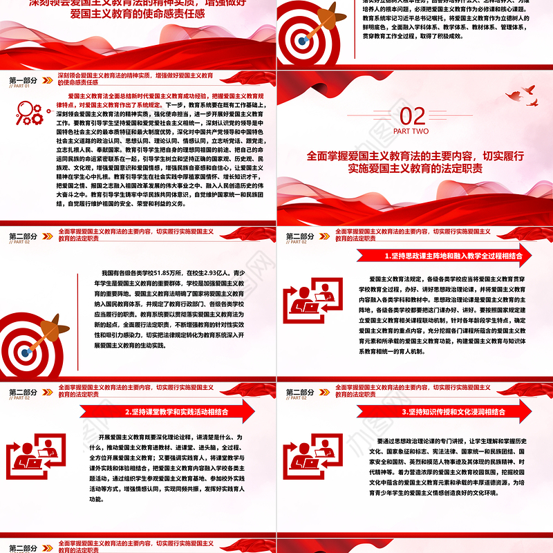 坚守思想意识阵地 培育爱国时代新人ppt红色党政传承和弘扬爱国主义精神高校党组织党支部专题党课教育课件