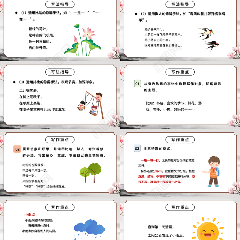 2022轻叩诗歌大门PPT综合性学习小学四年级语文下册部编人教版教学课件