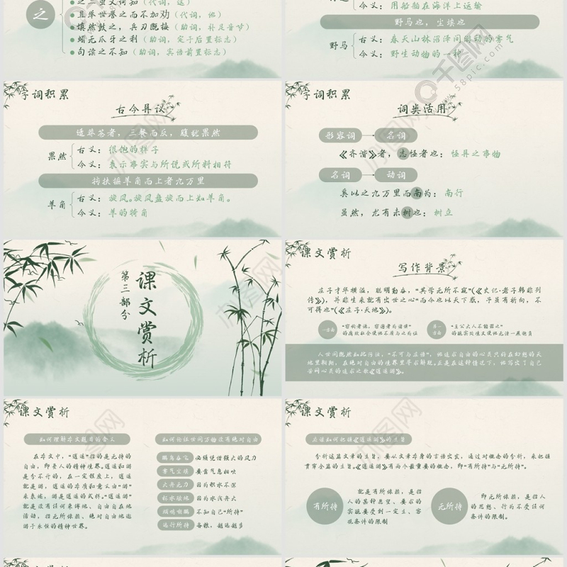 人教版必修五年级语文逍遥游PPT课件