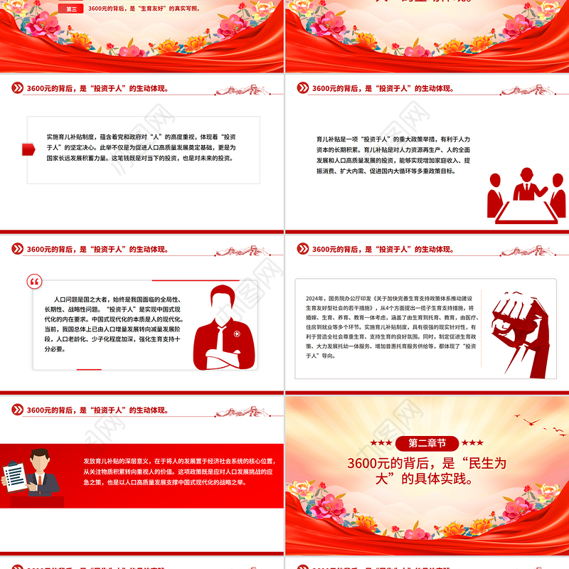 简洁实用育儿补贴3600元背后的三重深意PPT课件