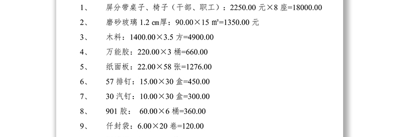 2021办公室装修经费申请
