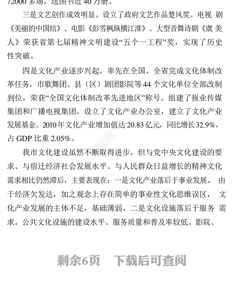 文化产业调研报告