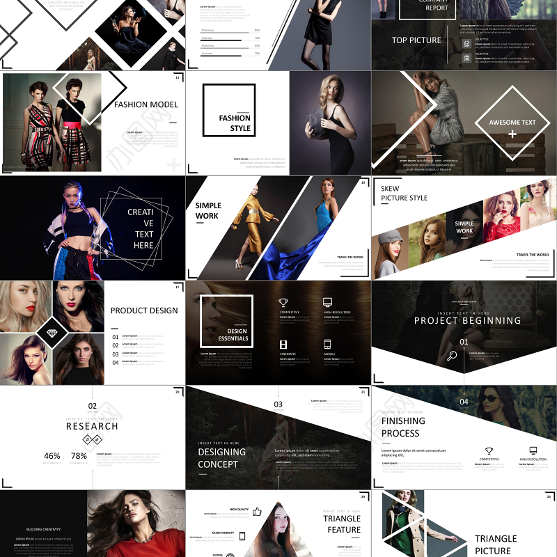 时尚品牌宣传推广策划营销介绍PPT模版