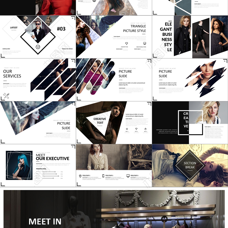 时尚品牌宣传推广策划营销介绍PPT模版