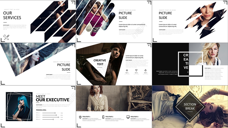 时尚品牌宣传推广策划营销介绍PPT模版