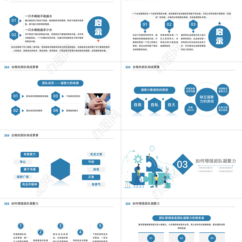 2022团结凝聚力培训PPT简约风企业新员工入职岗位培训公司凝聚力课件模板