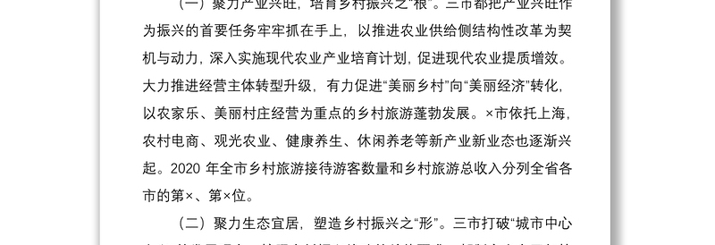 2021【乡村振兴】关于赴X学习考察乡村振兴情况的报告