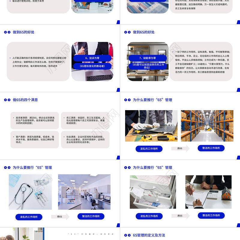 6S管理内容和标准PPT创意简约全新管理培训课件